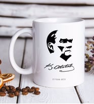 BK Gift Kişiye Özel Atatürk Temalı Beyaz Kupa Bardak-24