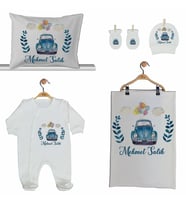 Pia Baby GL 2011 İsme Özel Arabalı Beşli Tulum Set