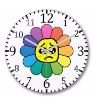 Bts Jhope Takashi Murakami Duvar Saati Bombeli Gercek Cam