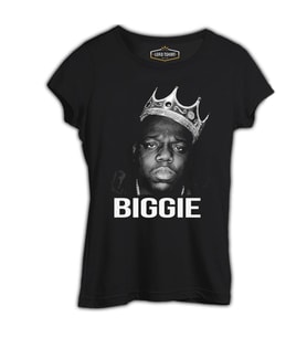 Biggie Siyah Kadın Tshirt