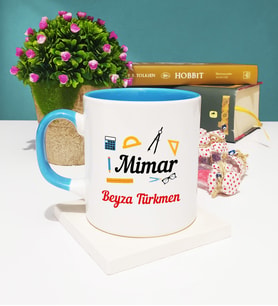 Mimar Kişiye Özel Mimar Kupa Bardak Mavi