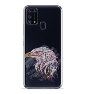 Kılıfland Samsung Galaxy M31 Kılıf Silikon Resimli Kapak Mandala Color Eagle Stok 1147