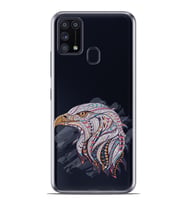 Kılıfland Samsung Galaxy M31 Kılıf Silikon Resimli Kapak Mandala Color Eagle Stok 1147