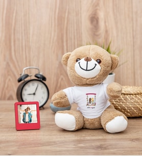 Best Friends Salıncak Tasarım Peluş Ayıcık ve Mini Fotoğraf Çerçevesi