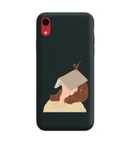 Siyah Lansman Telefon Kılıfı Iphone XR