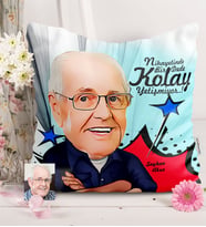 BK Gift Kişiye Özel Dede Karikatürlü  Yastık  1