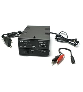 ALPA 6V-12V - 2A Akü Şarj Cihazı - Yerli Üretim