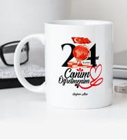 BK Gift Kişiye Özel Canım Öğretmenim Beyaz Kupa Bardak  2