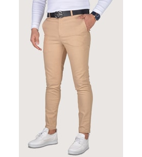 Erkek Slim Fit Keten Pantolon 9Y-2200189-016 Krem