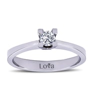 Lova F Renk 0,21 Karat Pırlanta Tektaş Yüzük - 1040062