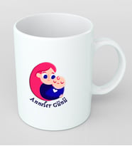 Anneler günü için Kupa Bardak Kişiye Özel Hediye AN14