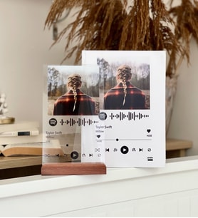 Özelleştirilebilir Spotify Sert Kapaklı Defter Ve Plak Set