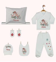 Pia Baby Gl 1949-08 İsme Özel Yastık Zıbın Set
