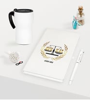 BK Gift Kişiye Özel Avukat Temalı Beyaz Defter Kalem ve Termos Mug Seti - 1 (Model 1)