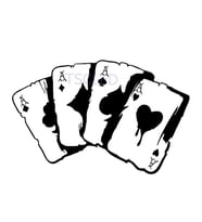 Poker grafik araba çıkartmaları su geçirmez Sticker