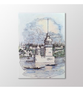 Arty Tablo Kız Kulesi Tablo (Karışık)
