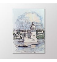 Arty Tablo Kız Kulesi Tablo (Karışık)