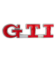 GTI Kırmızı Paslanmaz Metal Sticker Arma Carmaniaks