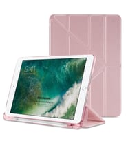 Microsonic Apple iPad 9.7 2017 Kılıf (A1822-A1823) Origami Pencil Rose Gold