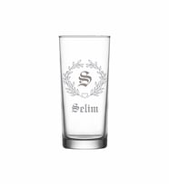 Kişiye Özel S Baş Harfli ve İsimli Tekli Rakı Bardağı  Model 27