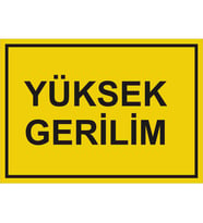 MIGNATIS - Yüksek Gerilim Levhası - Sac Malzeme 35x50cm