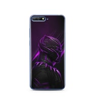 Black Panter Tasarım Süper Şeffaf Silikon Telefon Kılıfı Huawei Y6 2018