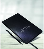 Kişiye Özel Siyah Defter Touchpen Kalem Hediye Seti Model-14