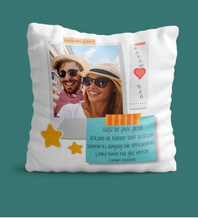 BK Gift Kişiye Özel Babalar Günü Temalı Yastık 35634