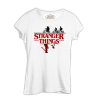 Stranger Tshings - Beneath Beyaz Kadın Tshirt