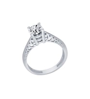 Diamond Line-Gülaylar Altın 14 Ayar Tektaş Yüzük