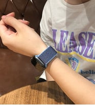 Apple Watch Kordon 42 / 44 mm Spor Loop Kordon Mavi-Lacivert