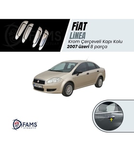 Fiat Linea Krom Kapı Kolu 4 Kapı 8 Parça 2007 Üzeri P.ÇELİK