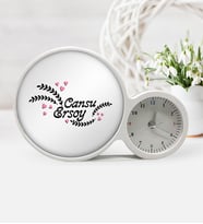 BK Gift Kişiye Özel Sevgililer Günü Saatli Sihirli Led Ayna Çerçeve  33