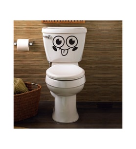 Komik klozet Kapak Banyo Wc Sticker Yapıştırma 1