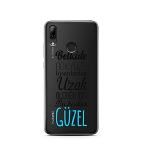 Belkide Tasarımlı Süper Şeffaf Silikon Telefon Kılıfı Huawei P Smart (2019)