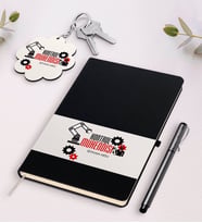 BK Gift Kişiye Özel Kontrol Mühendisi Siyah Defter Kalem Ve Anahtarlık Hediye Seti (Model 1)