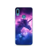 Unicorn Tasarımlı Süper Şeffaf Silikon Telefon Kılıfı Huawei Y6 Prime (2019)