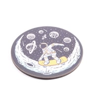 Kaykaycı Astronot Bardak Altlığı