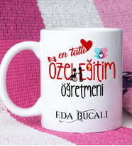 Mesajlı Özel Eğitim Öğretmeni Kupa Bardak