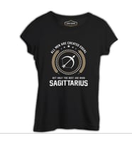 Burç - Sagittarius Siyah Kadın Tshirt