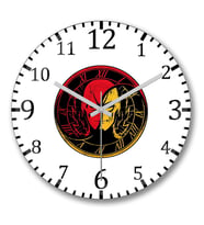 The Flash Fastest Duvar Saati Bombeli Gercek Cam