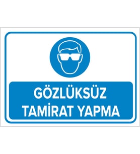 MIGNATIS - Gözlüksüz Tamirat Yapma Levhası - Sac Malzeme 25x35cm
