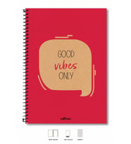 A4 Defter Kareli 200 syf Kırmızı Eco