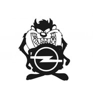 2 Adet Opel Taz Komik Araba Sticker Yapıştırma