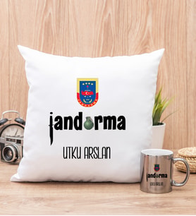 Jandarma Yastık ve Silver Kupa Bardak