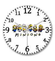 Minions 2 Duvar Saati Bombeli Gercek Cam