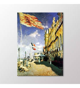 Arty Tablo Trouville'deki Siyah Kaya Oteli Tablo (Karışık)
