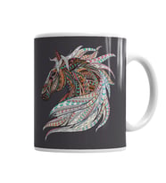 Color Horse Kupa Bardak Porselen