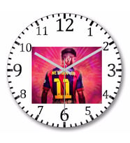 Barcelona Duvar Saati Bombeli Gercek Cam