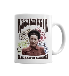 Resiliencia Simone de Beauvoir Kupa Bardak Porselen